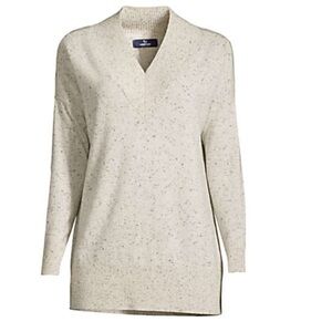 Women's‎ Cashmere Oversized V-Neck Tunic Sweater